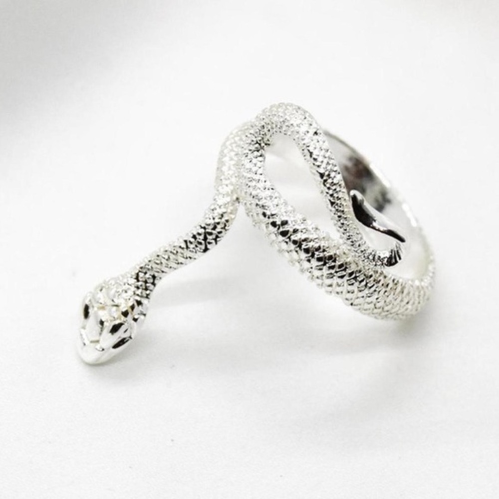 Silver Snake Design Ring